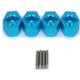 thumbnail image 1 of Vogacara RCGOFFLOW 4 Uds. Montaje hexagonal de rueda fuerte de aleación de aluminio para adaptador 1/10 HPI VENTURE RC pieza de coche RC Kits de construcción modelo Azul, 1 of 6