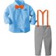thumbnail image 1 of Traje formal A&J DESIGN para niños pequeños, pajarita naranja 3-4T, 1 of 5