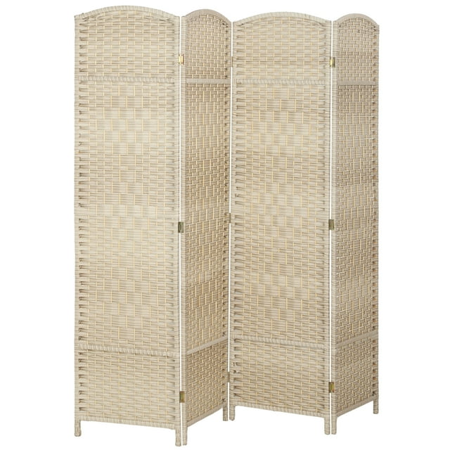 HOMCOM Cloison Pliante de 6 Pi, Paravent pour Bureau à Domicile Chambre