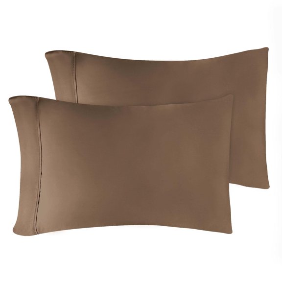 Superior Egyptian Cotton 400 Thread Count Pillowcases, Set of 2, King, Taupe