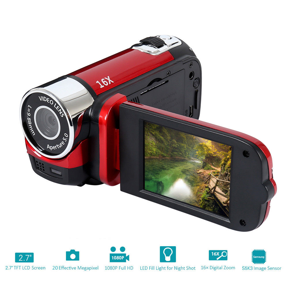 2.7 inch LCD Screen 16X Digital Zoom Video Camcorder HD Handheld