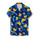 thumbnail image 2 of Playeras Camisa para hombre Camisa de playa de manga corta holgada informal (Dark Blue, 3XL), 2 of 4