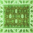 thumbnail image 1 of Ahgly Company Indoor Square Oriental Green Traditional Area Rugs, 8' Square, 1 of 4
