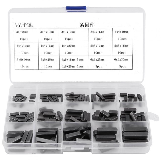 Portable Round Ended Feather Keys, Rust-proof Shaft Keys, Indoor For Fastening The Equipments Disassembled Frequently Outdoor