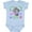AE-Light Blue, variant on Sarasota Florida Cute Swimming Manatee Boys or Girls Baby Bodysuit