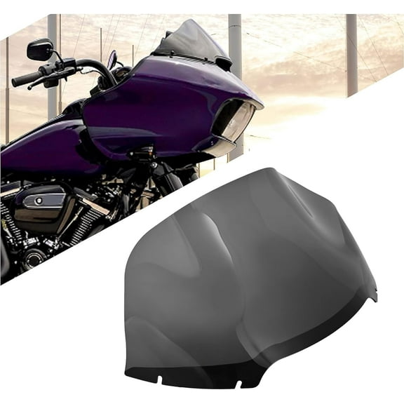Kojem 14" Front Windscreen for 2015-2024 Harley Davidson Road Glide Windshield ABS Replacement for 2310-0570 Smoke Tinted