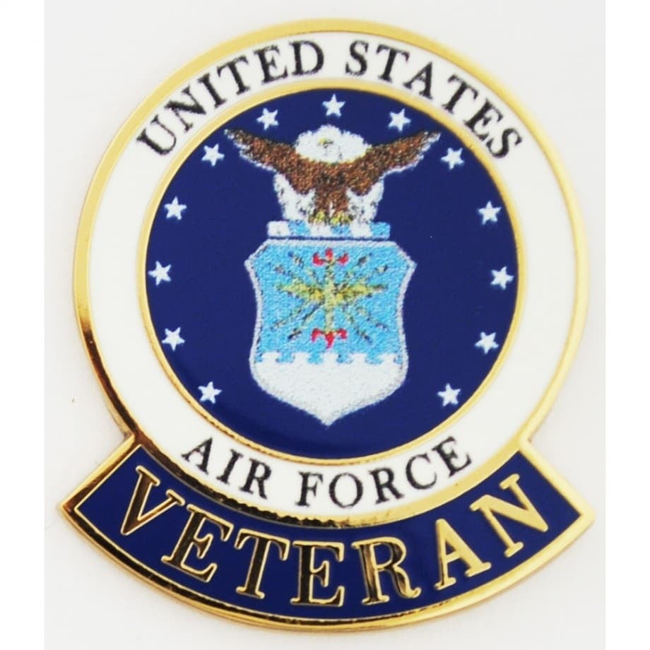 Eagle Emblems Eagle Emblem United States Air Force Veteran Pin