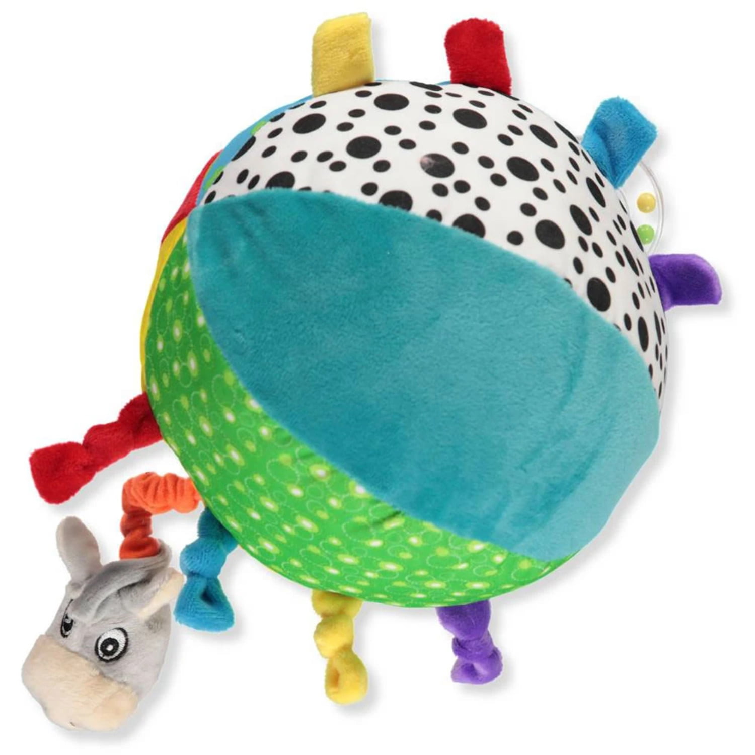 Helps To Develop 3M Ñuby Squeak Rattle N Roll Soft Activity Toy Colourful 