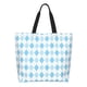 thumbnail image 1 of Easygdp Blue and White Squares Bolsas Tote para Mujer, Bolsos de Hombro para Viaje, Bolsos de Mano de Gran Capacidad para Compras y Trabajo, 1 of 8
