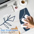 thumbnail image 4 of Long Mouse Pads for Desk,Orange Boho Abstract and Plant Pattern Desk Mats on Top Of Desks, Desk Mouse Pad Extra Large with 3mm Non-Slip Base and Stitched Edge for Gaming,Office,Work,Home 31.5"x15.7", 4 of 6