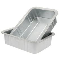 LOLIPPYY Set of 2 Steel Oil Drain Pans with Leakproof Design for Everyday Automotive Maintenance