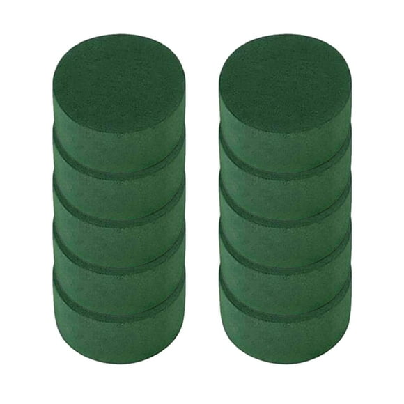 veasfak 10Pcs Round Floral Foam Flower Foam Blocks DIY Craft Wet Dry Flower Foam Wet Dry