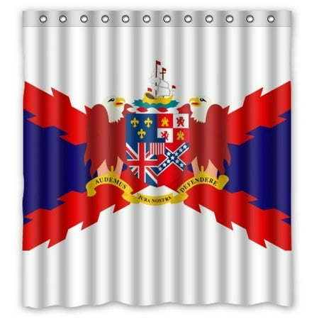 Alabama Bathroom Set GreenDecor Alabama State Flag Waterproof Shower Curtain Set with Hooks Bathroom Accessories Size 66x72 inches ()