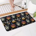 thumbnail image 4 of Pioneer Flower Floral Print Pattern Bathroom Rugs Mat, Non Slip Microfiber Bathroom Rug with Rubber Backing, Soft Mats for Bathroom Floor Tub Shower, 17"x30", 4 of 5