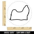 thumbnail image 2 of Shih Tzu Dog Outline Self-Inking Rubber Stamp Ink Stamper - Yellow Ink - Small 3/4 Inch, 2 of 7