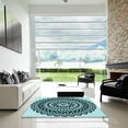 thumbnail image 6 of Ahgly Company Indoor Rectangle Patterned Deep-Sea Blue Area Rugs, 2' x 4', 6 of 6