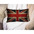 thumbnail image 3 of Vintage British Flag Waist Lumbar Cotton Linen Throw Pillow case Cushion Cover for Sofa Home Decorative Oblong 12x20 Inches, 3 of 6