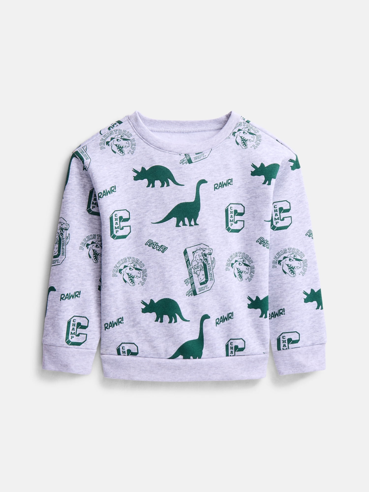 Wonder Nation Baby & Toddler Fleece Crewneck Sweatshirt, Sizes 6M-5T