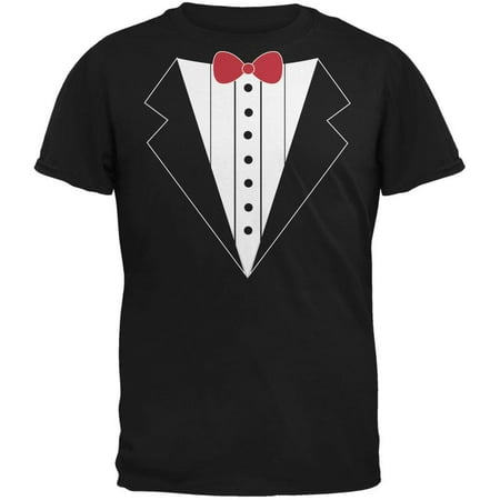 Costume Black Adult T-shirt - Tuxedo Costume Black Adult T-Shirt