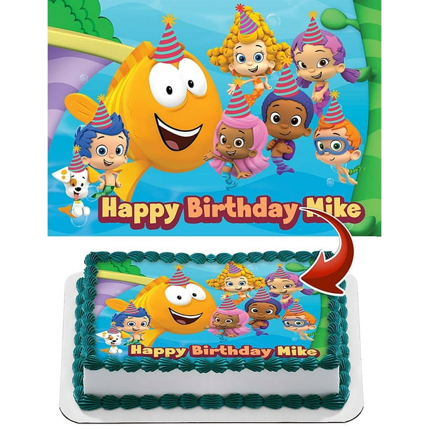 Bubble Guppies Personalized Cake Topper, Bubble Guppies Twin Bedding