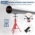 thumbnail image 4 of QinaQin V-Head Pipe Jack Stand, Adjustable Height 24 to 42 Inches, 2500 lbs Capacity for Welding or Threading, 4 of 7