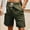 Army Green, variant on AXXD Mens Shorts Casual Shorts,Athletic Shorts Elastic Waist Cotton Linen Pockets 8 Army Green