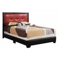 thumbnail image 2 of Panello Black and Red King Panel Beds, 2 of 5