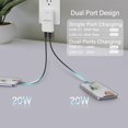 thumbnail image 4 of Cargador de pared USB XSUFR 45W PD 3.0 y GaN para ordenadores portátiles blanco, 4 of 7