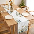 thumbnail image 3 of Eucalyptus Leaves Table Runner - 120 Inch Long, Kitchen Dining Table Runner Dresser Scarves, Farmhouse Pastoral Flowers Plants Farmhouse Decor for Coffee Tables Wedding Party Banquet, 3 of 8
