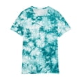 thumbnail image 4 of 2 Piece Sets for Women Fashion Casual Print Crewneck Short Sleeve Oversized T Shirt Drop Shoulder Tops And Shorts Sets, 4 of 5