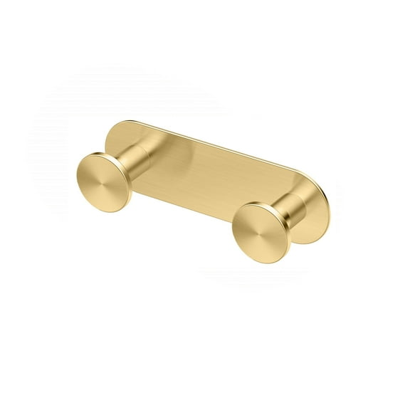 Gatco 1281B Glamour All Modern Décor 6.5" Double Robe Hook, Brushed Brass