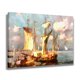 thumbnail image 4 of Póster de lienzo con diseño de un velero navegando por el mar, decoración para dormitorio, paisaje deportivo, decoración para oficina, regalo, estilo marco, 40 x 60 cm, 4 of 8