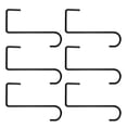 thumbnail image 2 of 6pcs Practical Balcony Railing Hanging Hook Flower Box Brackets Flower Flower Box Groove Hook for Home Garden Balcony (B, 2 of 8