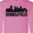 thumbnail image 4 of Inktastic Minneapolis Skyline Grunge Long Sleeve T-Shirt, 4 of 5