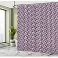 thumbnail image 4 of Ambesonne Ice Cream Shower Curtain, Retro Summer Desserts Art, 69"Wx84"L, Quartz and Soft Pink, 4 of 4
