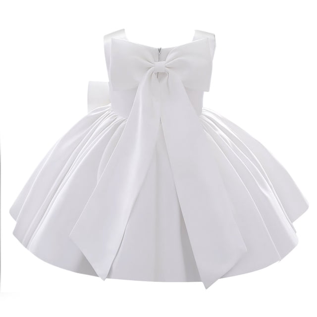 SUTENGDA Robe Tutu à Fleurs pour Filles avec Nœud pour Enfants Bébé Mariage Anniversaire Fête Baptême Robes Formelles