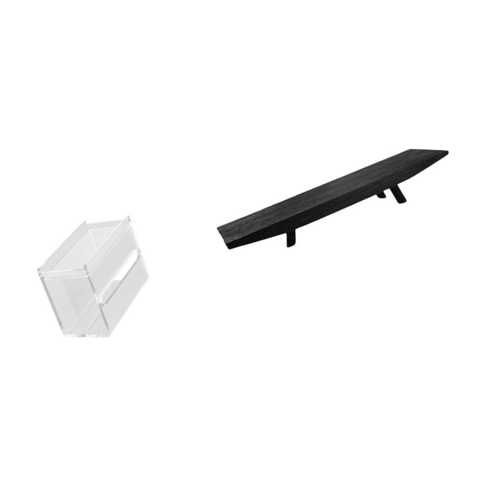 Fiocias Tissue Case Wall Mounted Toilet Paper Storage Box Acrylic Toilet Tissue Towel Holder Serving Tray with Acrylic And Wood Suitable for Bedroom K