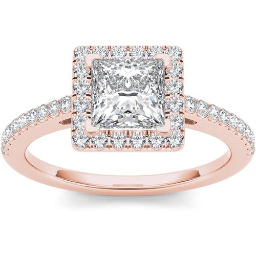 single diamond princess cut