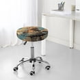 thumbnail image 7 of Round Bar Stool Seat Covers, Playful Otter Tropical Beach Elastic Round Chair Cover Stool Seat Slipcover Bar Stool Cushions Round Pad for 12-14 inch, 7 of 7