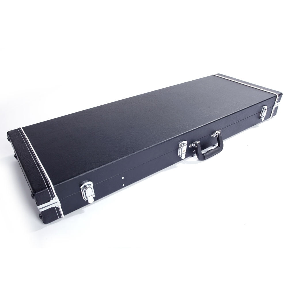 Glarry High Grade Electric Guitar Square Hard Case Flat,Black