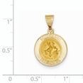 thumbnail image 2 of Pendentif Médaille en Or Jaune 14K Poli et Satin St. George, 2 of 2