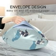 thumbnail image 4 of Yayeee Pillowcase Queen Size Set of 2 Satin Wrinkle Resistant Pillow Case, Blue Ice Hockey, 4 of 8