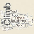 thumbnail image 3 of CafePress - Climbing Words T Shirt - Men's Classic Graphic T-Shirt, 3 of 4