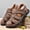 Khaki, variant on Men's Closed Toe Outdoor Sports Sandals