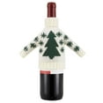 thumbnail image 2 of Celebrate Shop Christmas Tree Wine Sweater, Beige/Green, 2 of 3