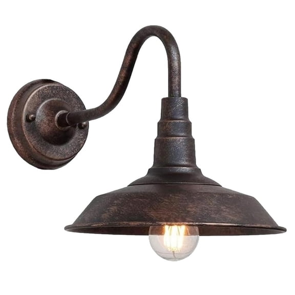 Vintage Outdoor Wall Lamp Courtyard Balcony Retro Light Waterproof Industrial Rust Fixture Doorway Corridor