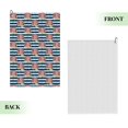 thumbnail image 2 of Kdxio Popcorn On Blue Lines Pattern Golf Towel (24" X 16") with Carabiner Clip - The Convenient Golf Cleaning Towel, 2 of 8