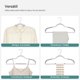 thumbnail image 4 of Perchas de Ropa, Juego de 50, Antideslizantes, Gancho Giratorio de 360°, Gris Claro y Gris Oscuro, 4 of 8