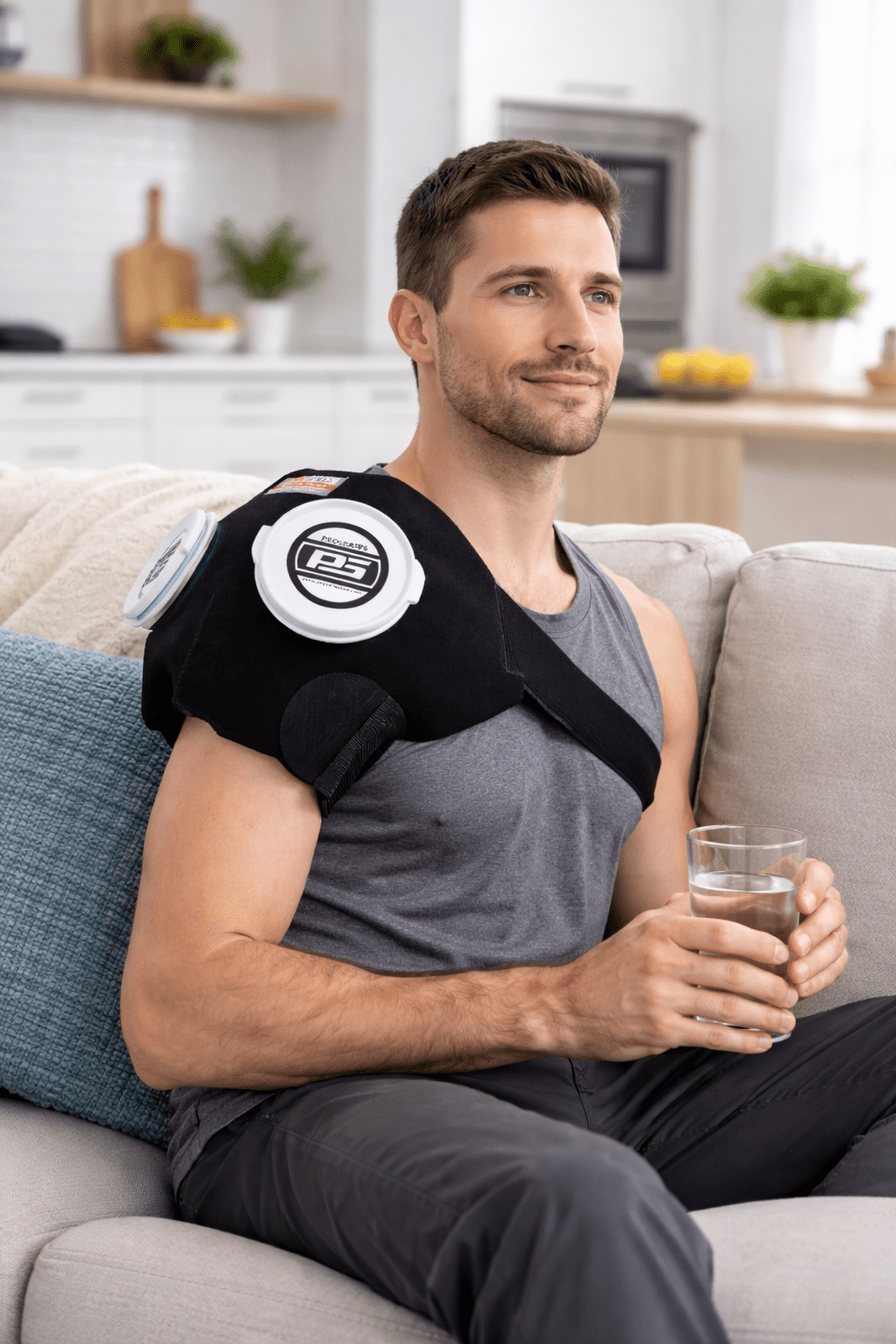 Double Shoulder Ice Pack and Wrap