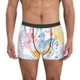 thumbnail image 4 of Wukai Zebra Colourful Print Men’s Underwear Breathable Boxer Briefs,&nbsp;Moisture Wicking & Breathable-Medium, 4 of 7